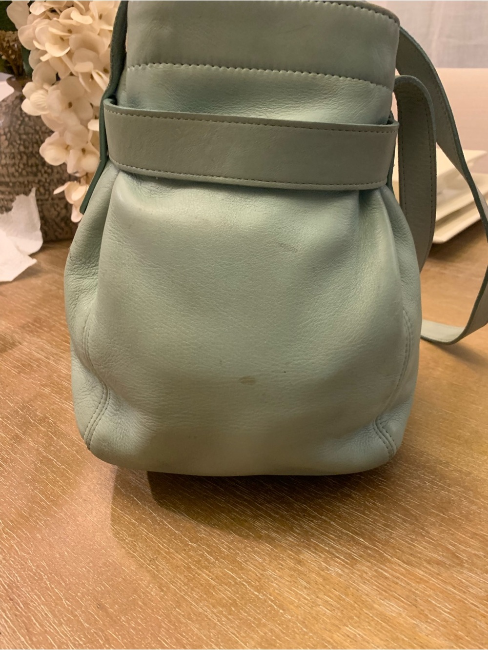 Vintage Coach Mint Green soho belted bucket bag - Picture 5 of 16